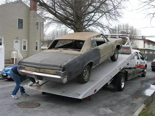 1965 gto on flatbed