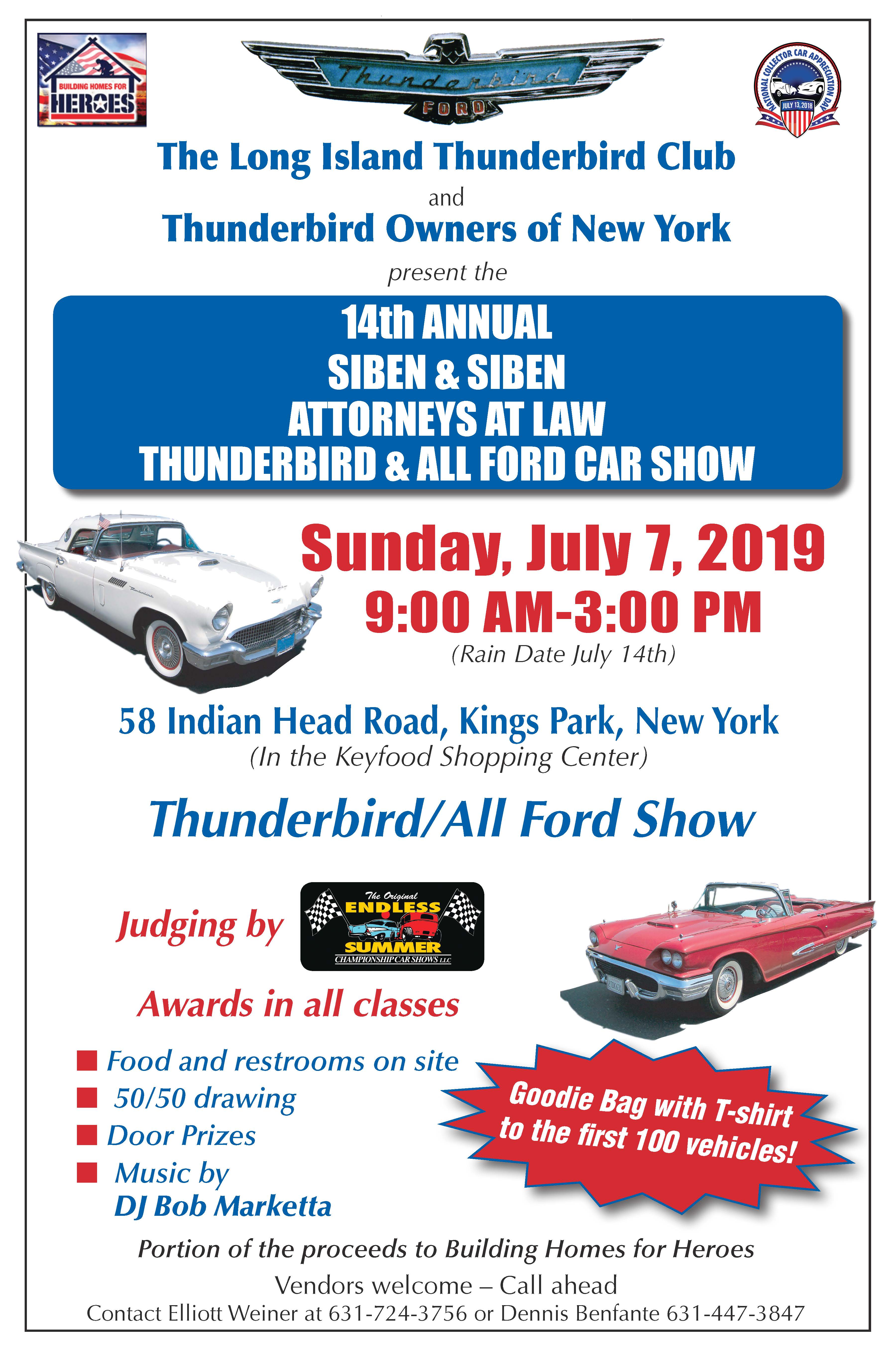 2019 Thunderbird and All Ford Car Show