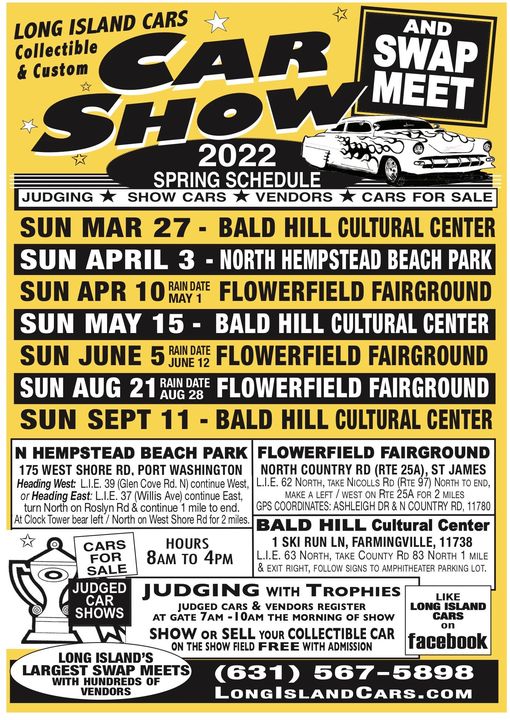 Long Island Cars Car Shows 2022 Spring Schedule